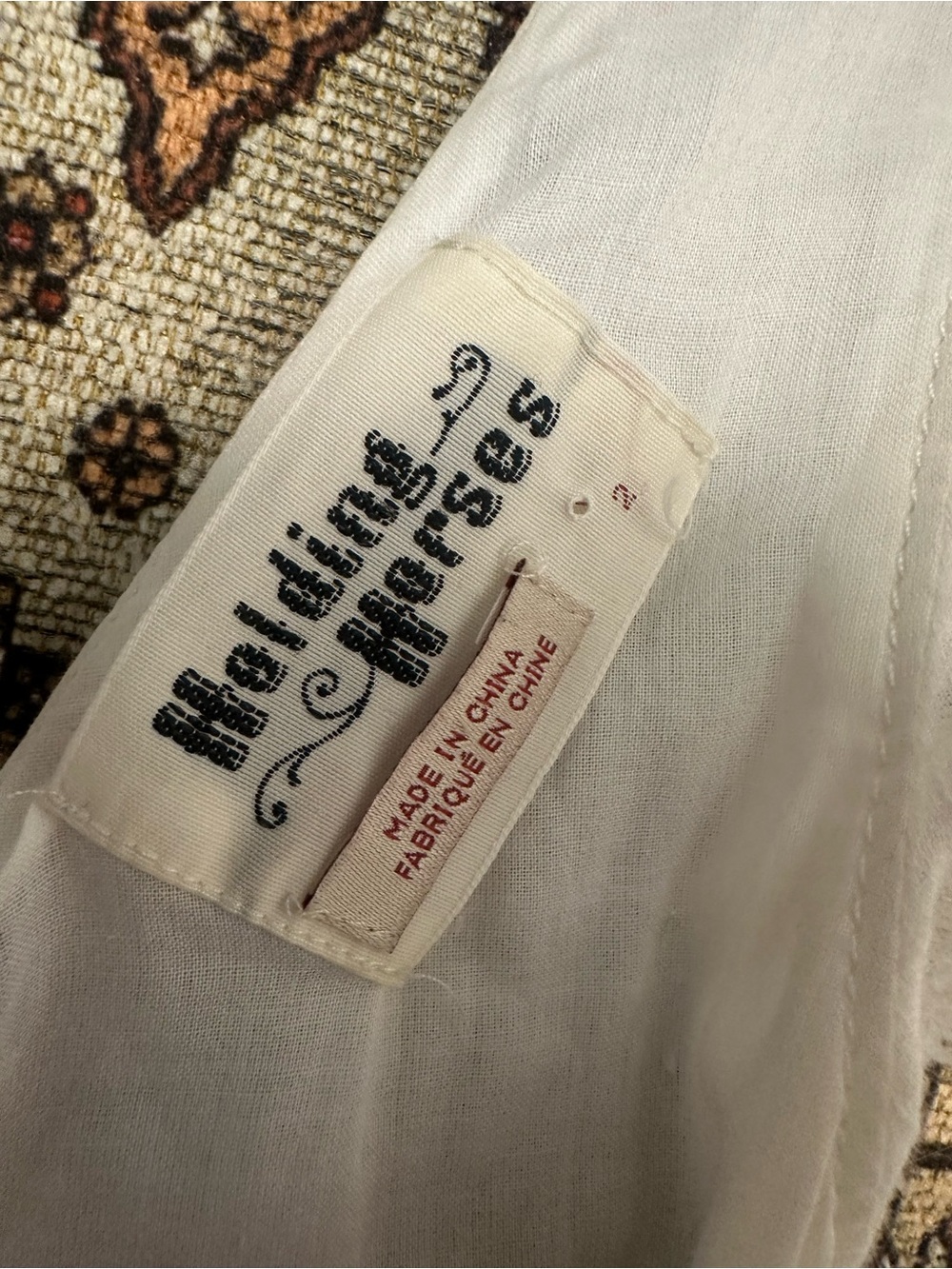 Sleeveless White Maxi Dress with Pink Embroidered Border - Picture 6 of 8
